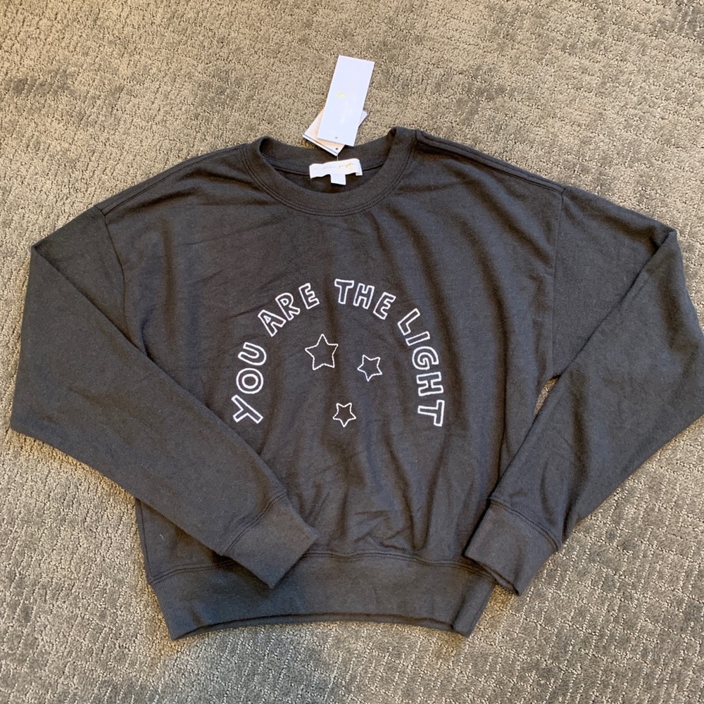SPIRITUAL GANGSTER you are the light crop pullover